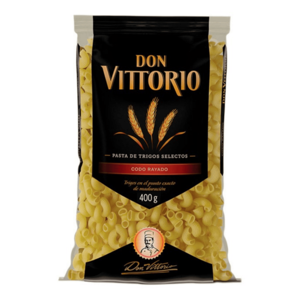 FIDEO DON VITTORIO CODO RAYADO 400GR