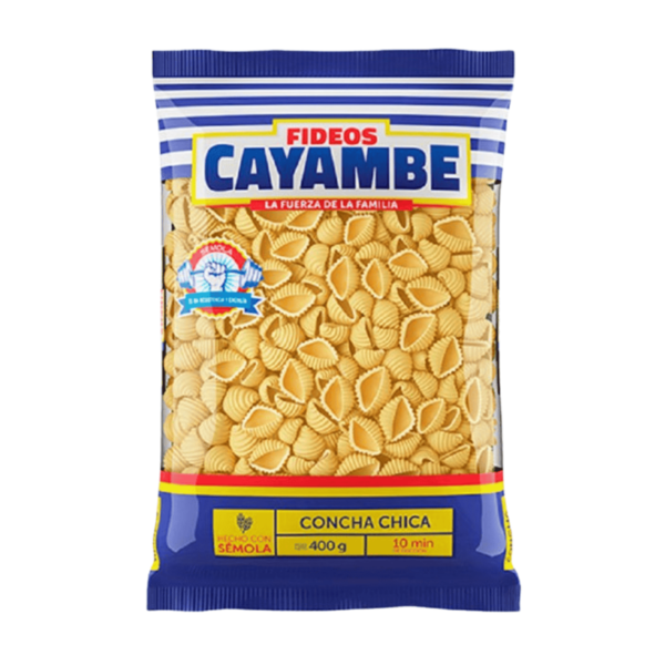 FIDEO CAYAMBE CONCHA CHICA 400GR
