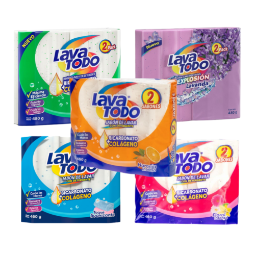 JABÓN LAVATODO BIPACK 230 GR X 2 ELIGE TU AROMA FAVORITO