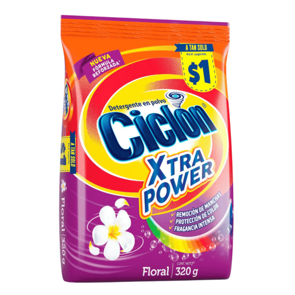 2025/04/1000512737.png DETERGENTE CICLON FLORAL 320 GR XTRA POWER