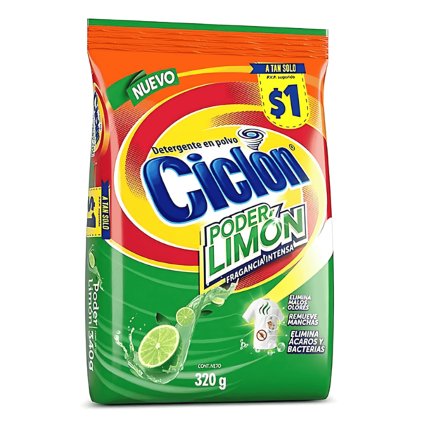 DETERGENTE CICLON LIMON 320 GR XTRA POWER