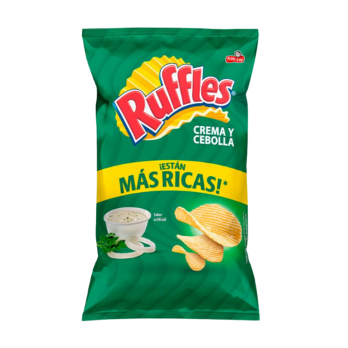 PAPAS FRITAS SABOR A CREMA Y CEBOLLA 136 GR