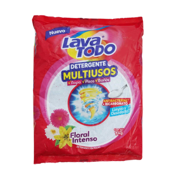 DETERGENTE EN POLVO MULTIUSOS AROMA FLORAL 1 KG