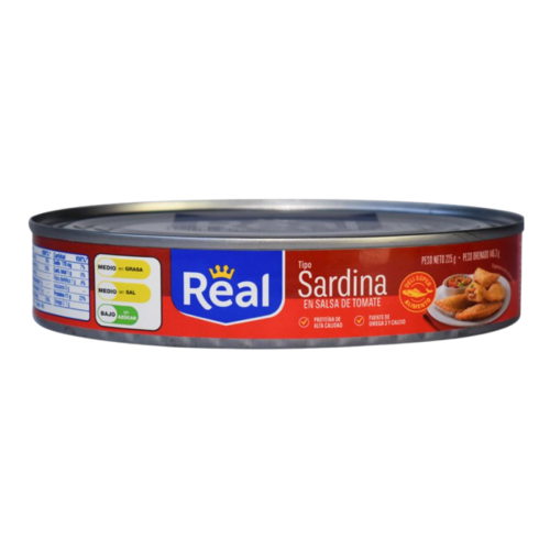 SARDINA EN SALSA DE TOMATE REAL 225 GR